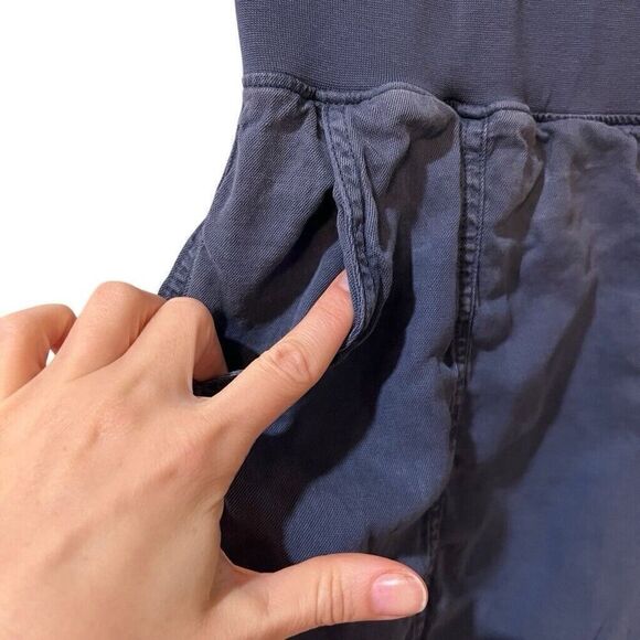 FAHERTY Womens Arlie Blue Shorts Size Small Organic Cotton Linen Blend - Picture 3 of 9